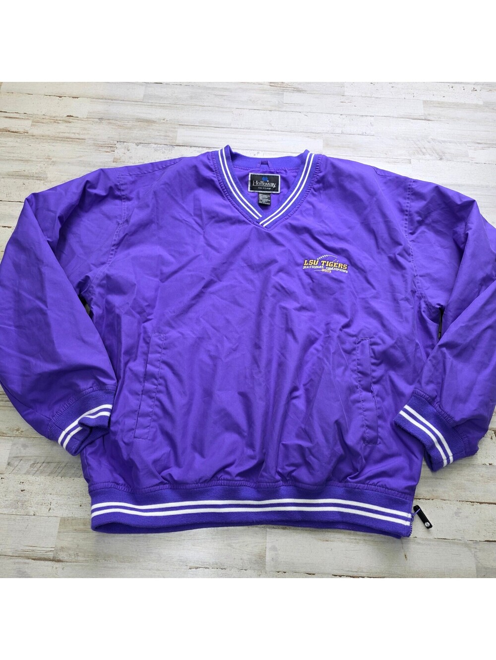 Holloway LSU Tigers National Champions 2003 Pullover Jacket Size XL